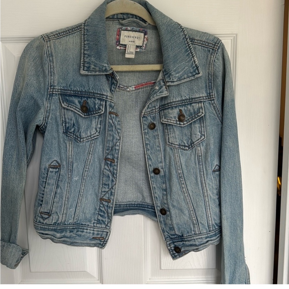 Forever 21 Classic Blue Denim Jacket